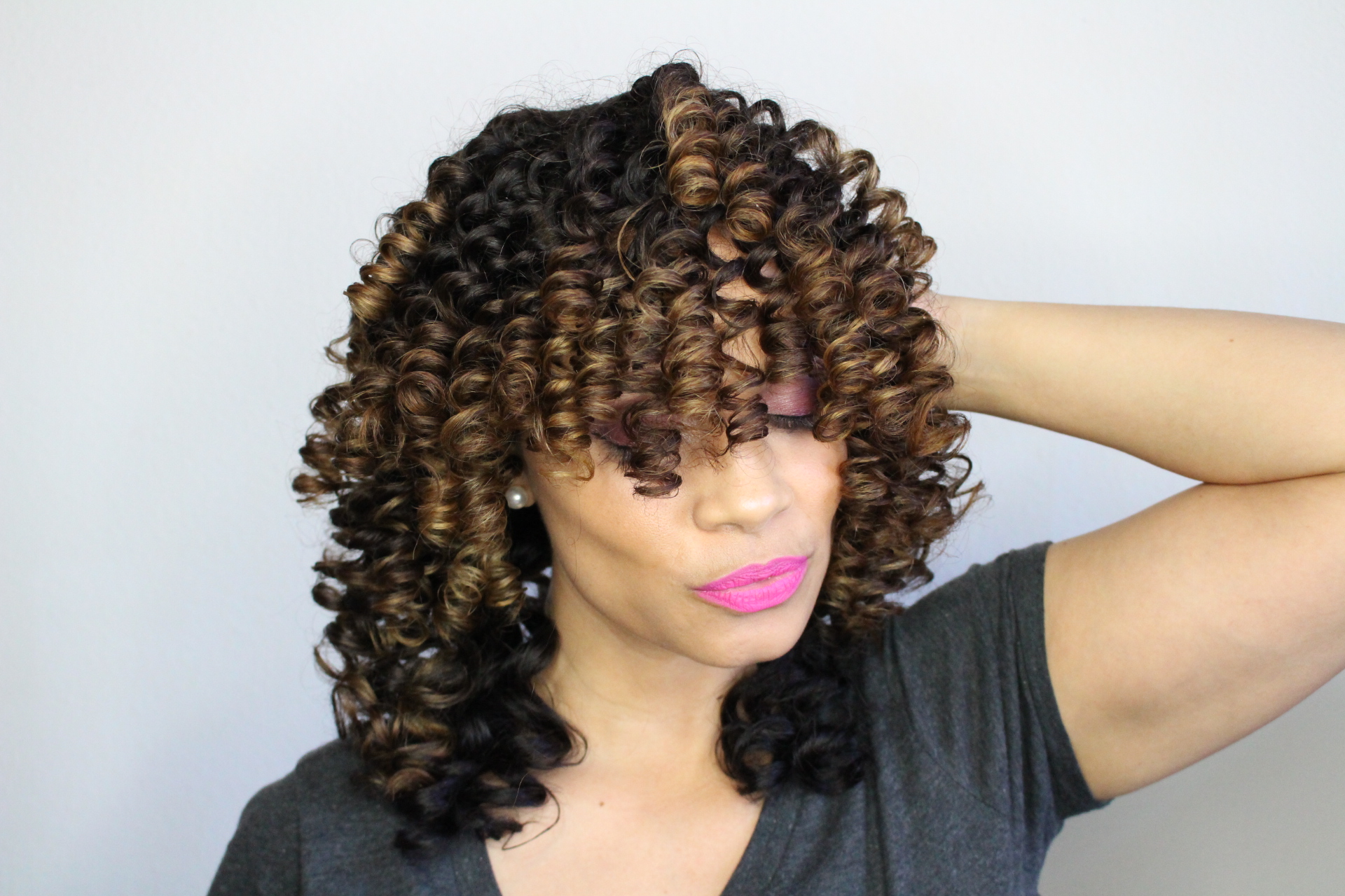 Hair Perfect Curls Using SMALL Perm Rods Tiffany D Brown